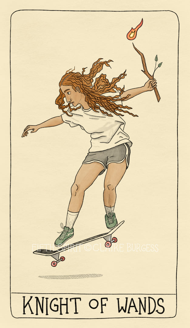 Caballo de Bastos — Fifth Spirit Tarot