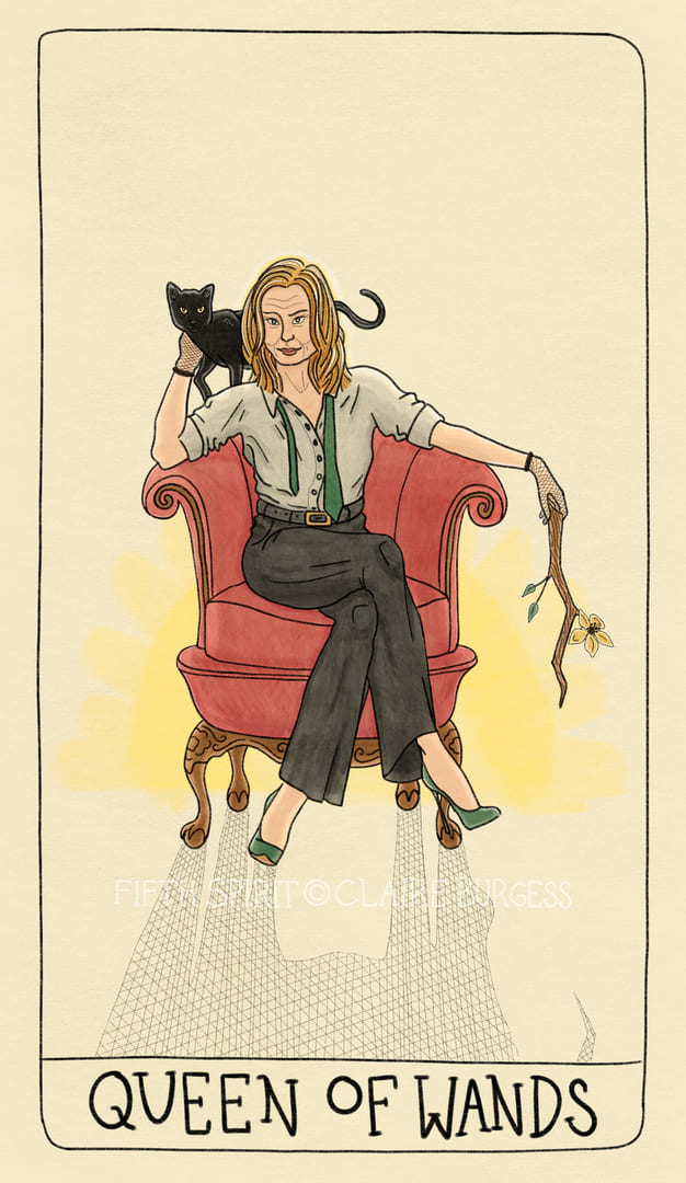 Reina de Bastos — Fifth Spirit Tarot