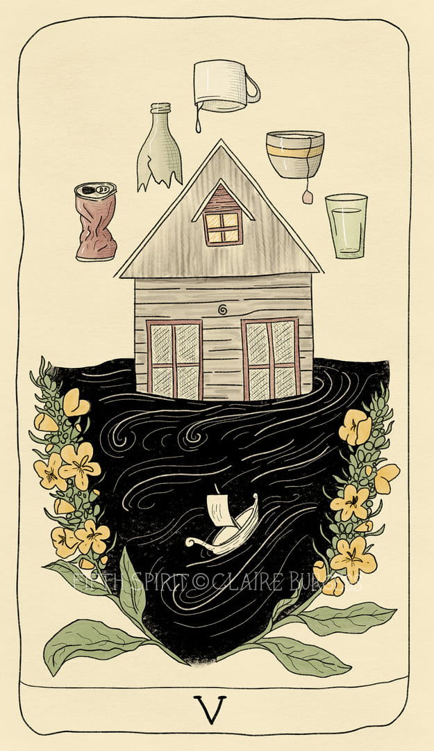 Five of Cups — Fifth Spirit Tarot