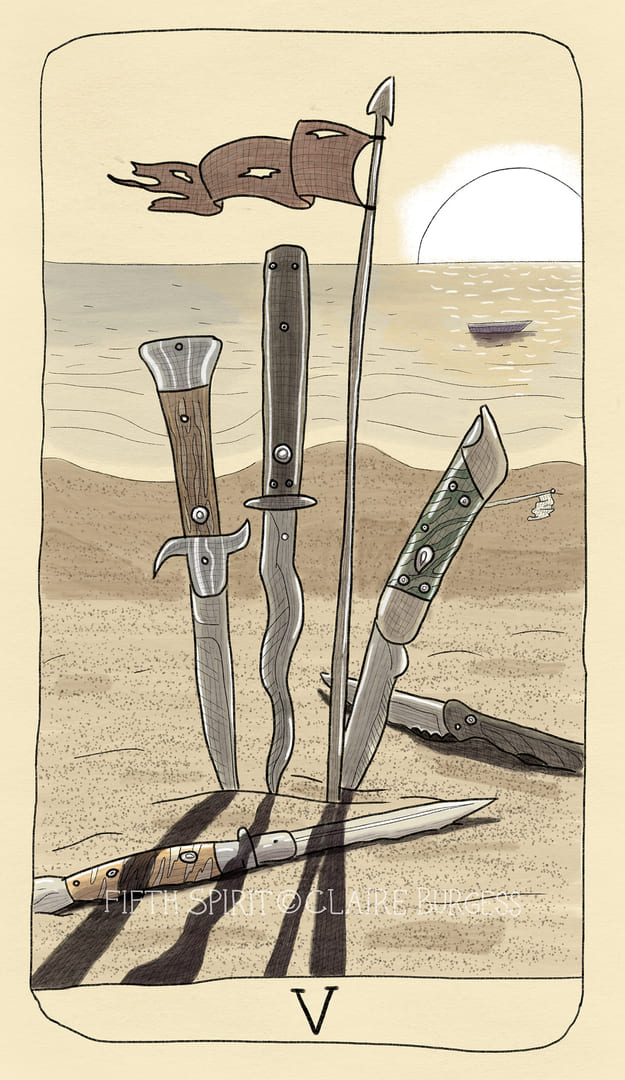 Five of Swords — Fifth Spirit Tarot