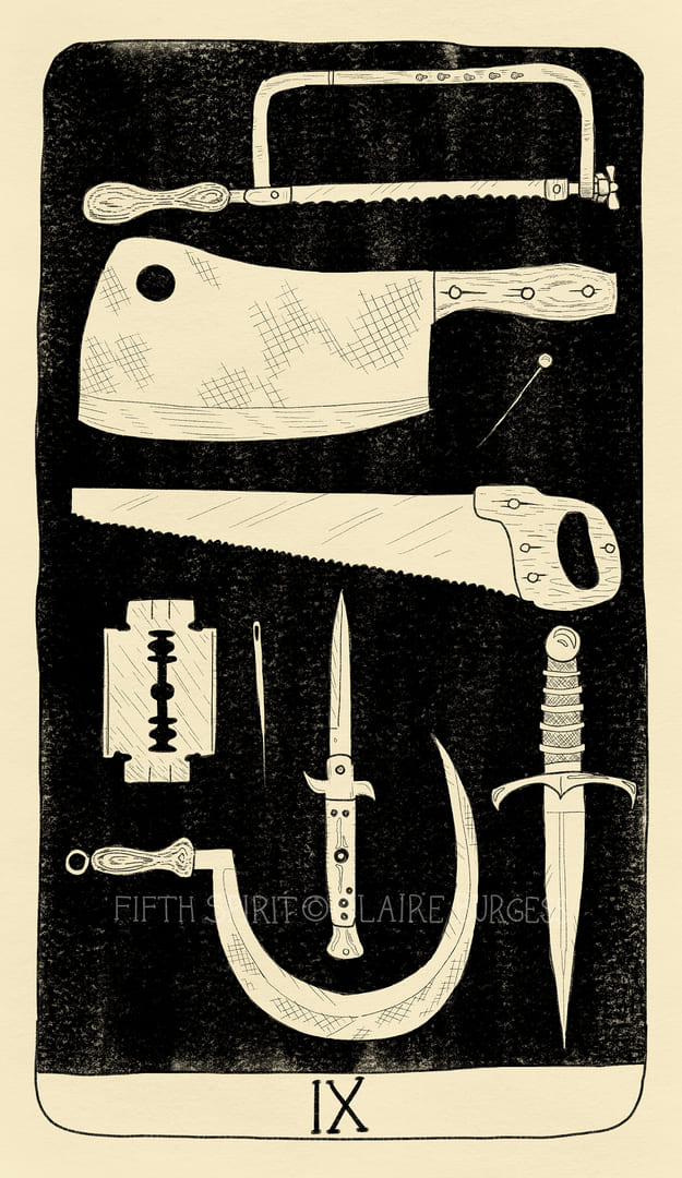 Nine of Swords — Fifth Spirit Tarot