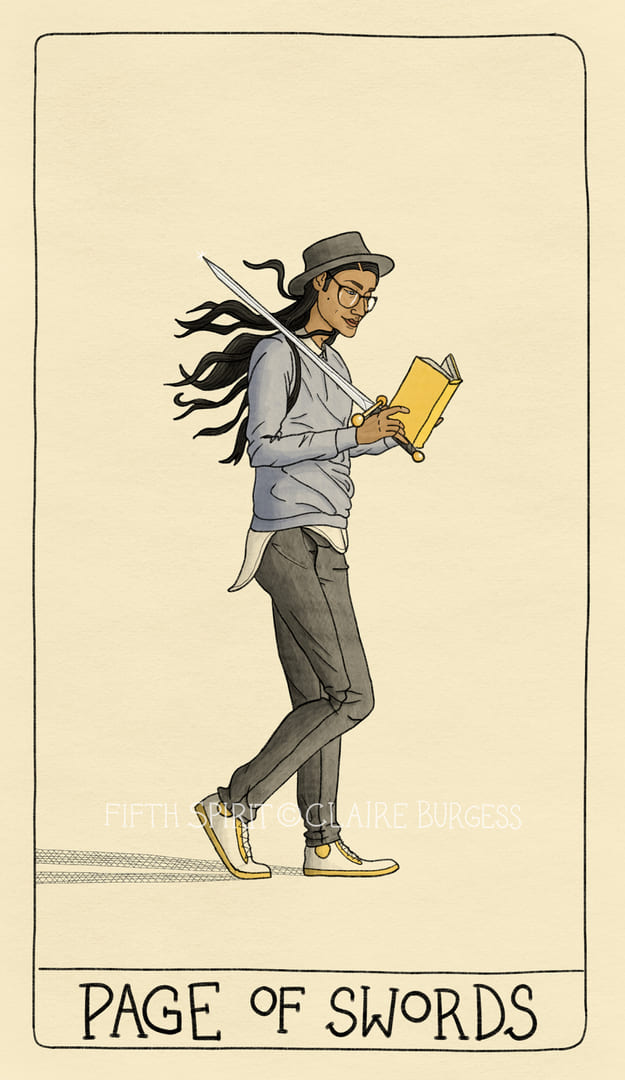 Page of Swords — Fifth Spirit Tarot