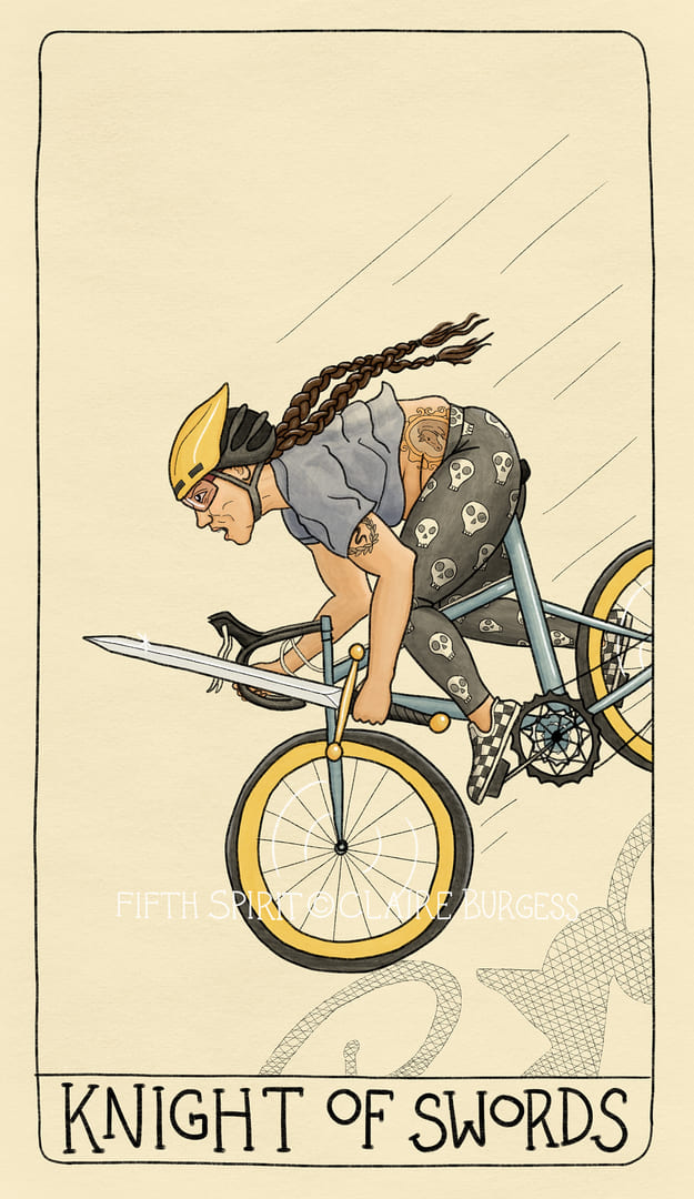 Caballo de Espadas — Fifth Spirit Tarot