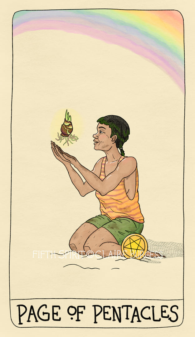 Page of Pentacles — Fifth Spirit Tarot