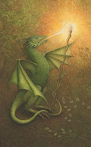 Ace of Wands — Forest of Enchantment Tarot