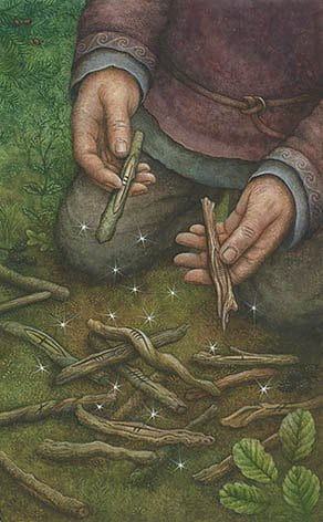 Two of Wands — Forest of Enchantment Tarot