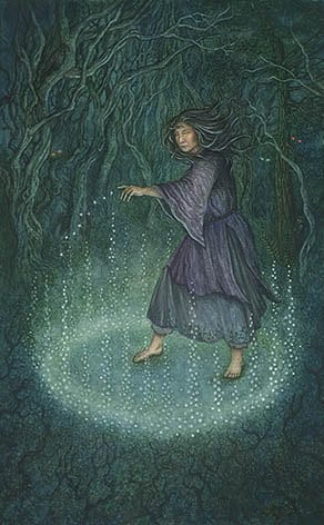 Nine of Wands — Forest of Enchantment Tarot