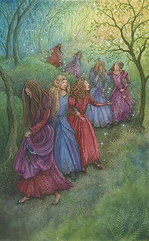 Ten of Wands — Forest of Enchantment Tarot