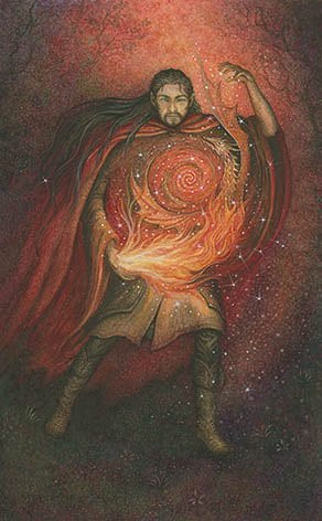 King of Wands — Forest of Enchantment Tarot