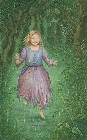 Page of Cups — Forest of Enchantment Tarot