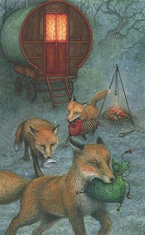 Seven of Swords — Forest of Enchantment Tarot