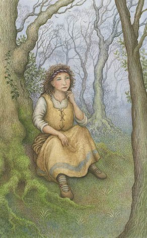 Page of Swords — Forest of Enchantment Tarot