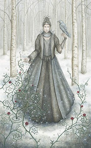 Queen of Swords — Forest of Enchantment Tarot