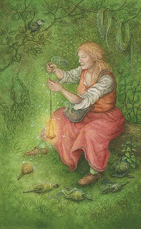 Eight of Pentacles — Forest of Enchantment Tarot