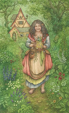 Queen of Pentacles — Forest of Enchantment Tarot