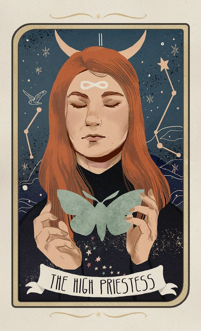 The High Priestess — Forgotten Legends Tarot
