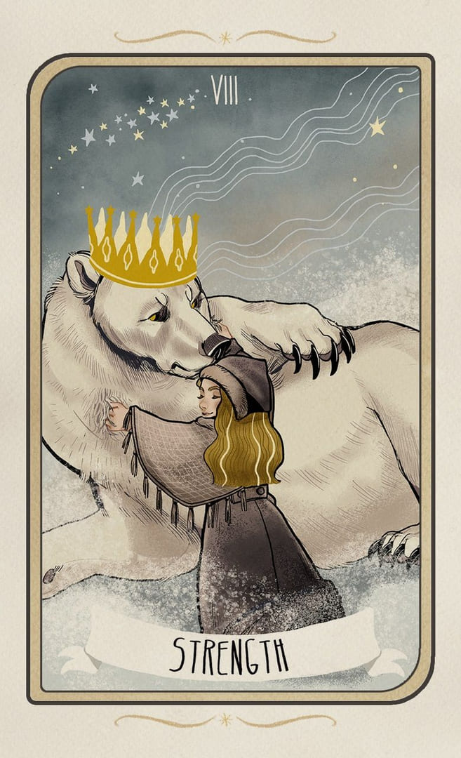 Strength — Forgotten Legends Tarot