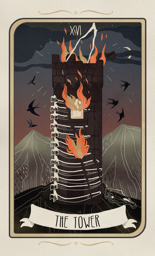 The Tower — Forgotten Legends Tarot