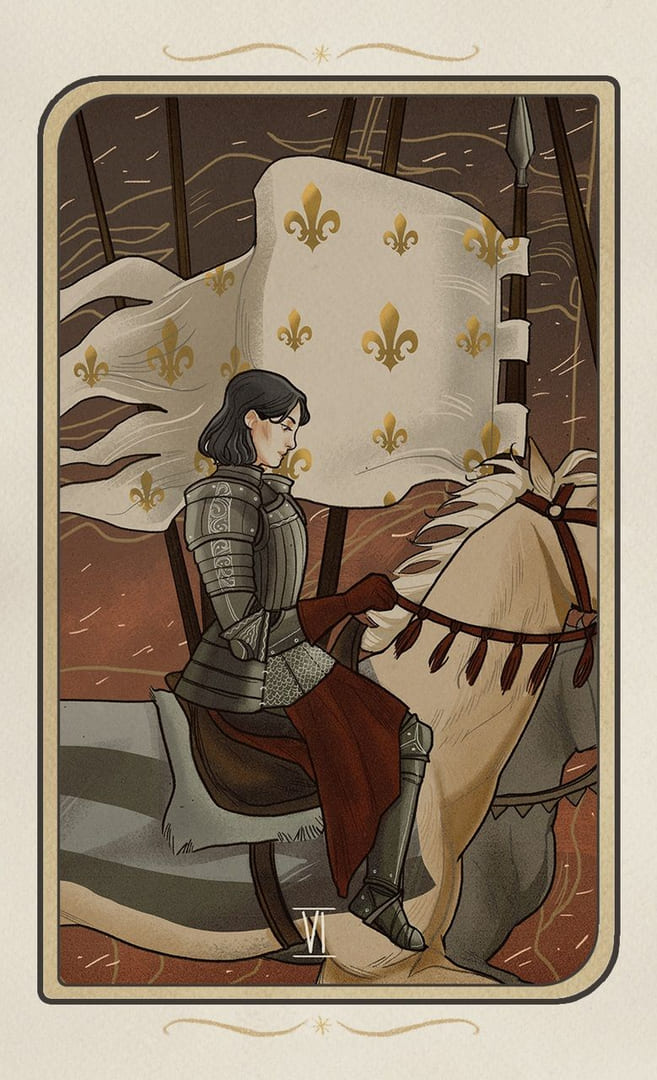 Seis de Bastos — Forgotten Legends Tarot