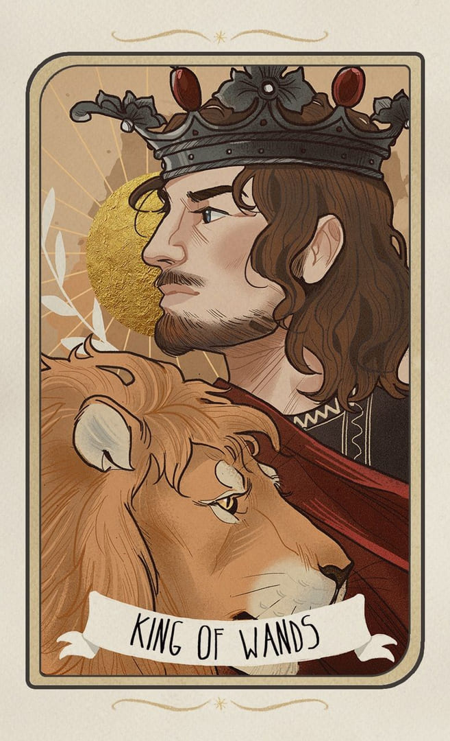 Rey de Bastos — Forgotten Legends Tarot