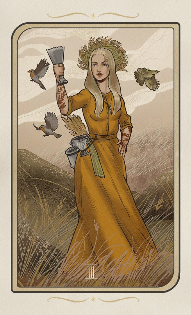 Three of Cups — Forgotten Legends Tarot
