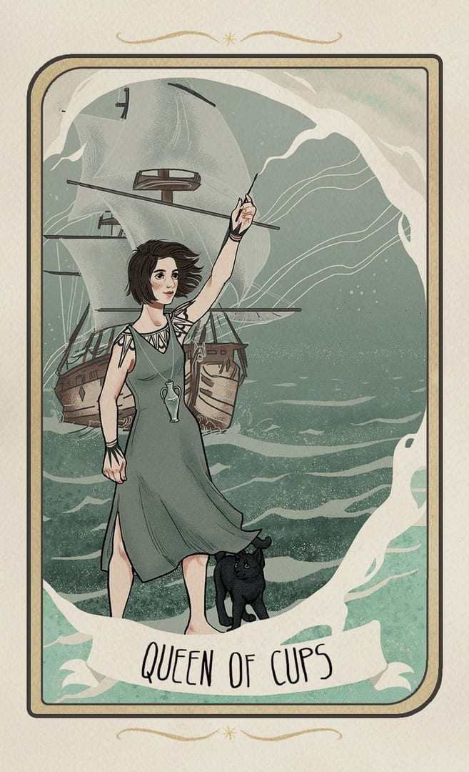 Queen of Cups — Forgotten Legends Tarot