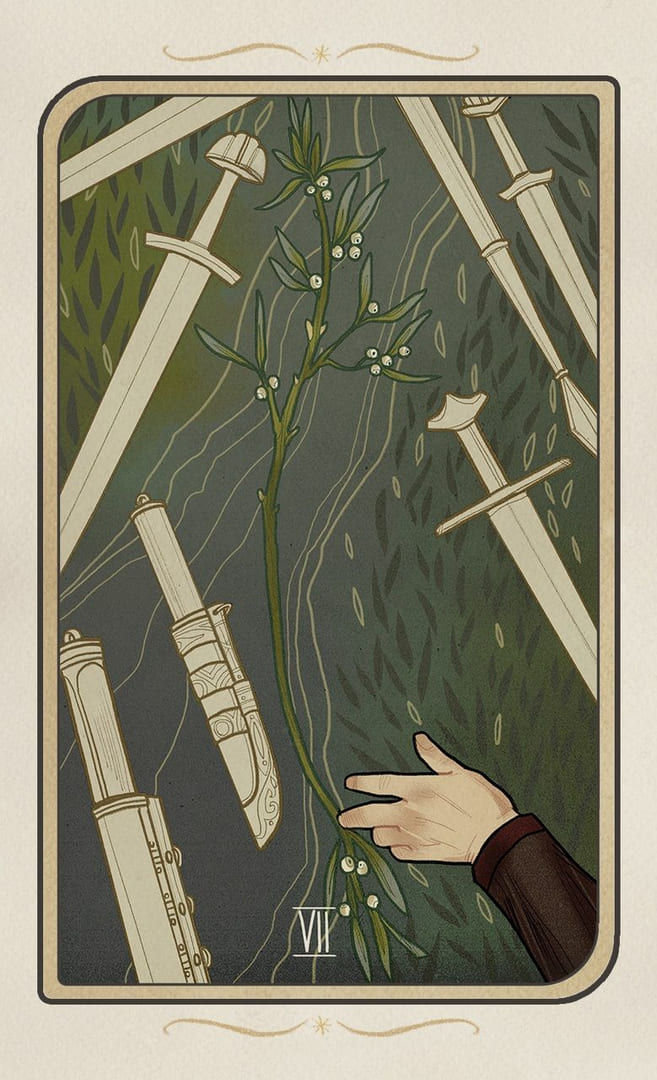 Seven of Swords — Forgotten Legends Tarot