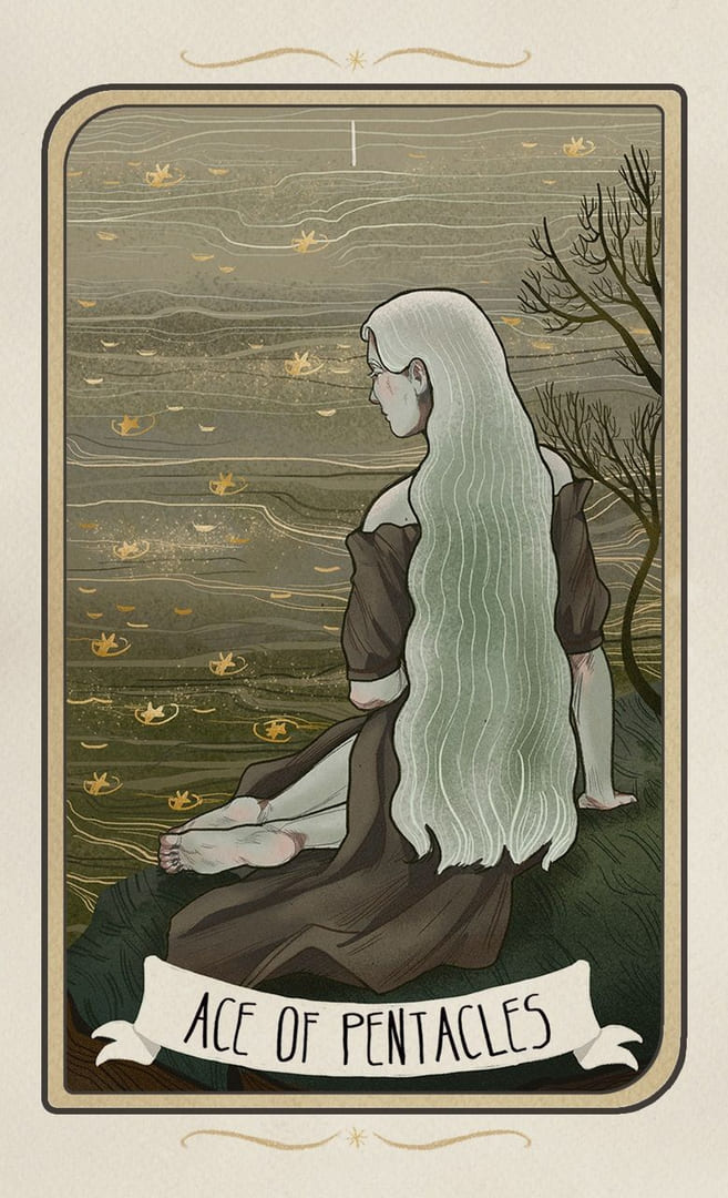 As de Oros — Forgotten Legends Tarot