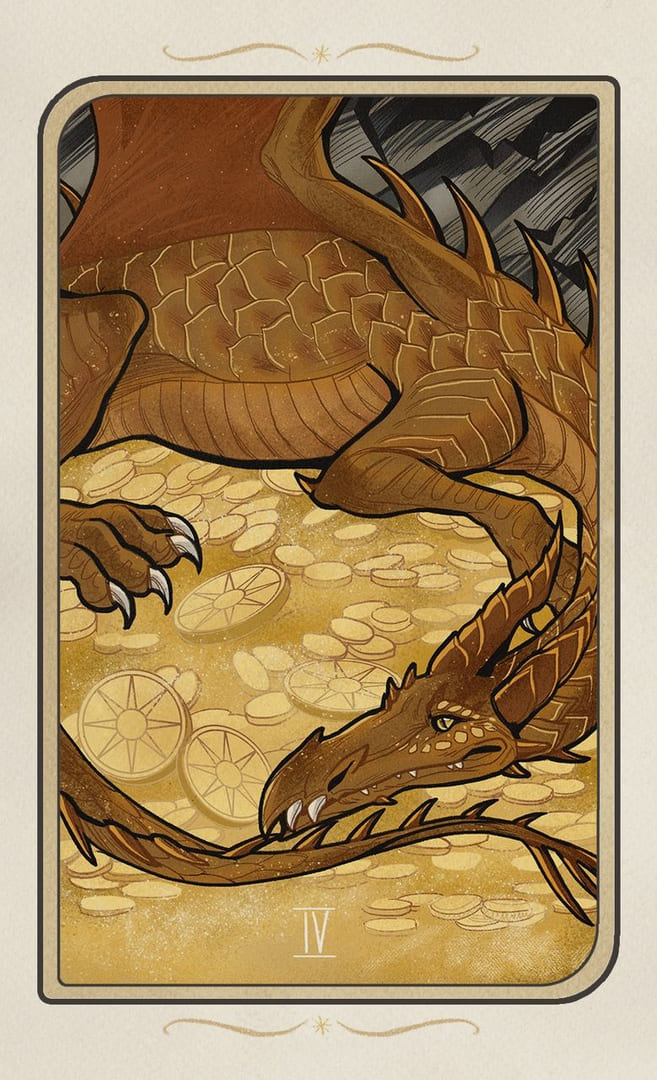 Four of Pentacles — Forgotten Legends Tarot