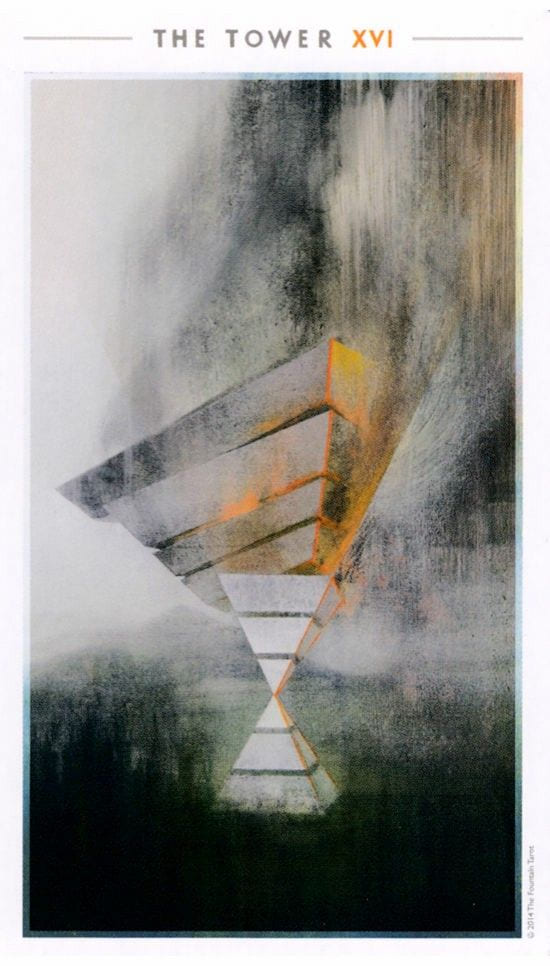 The Tower — The Fountain Tarot
