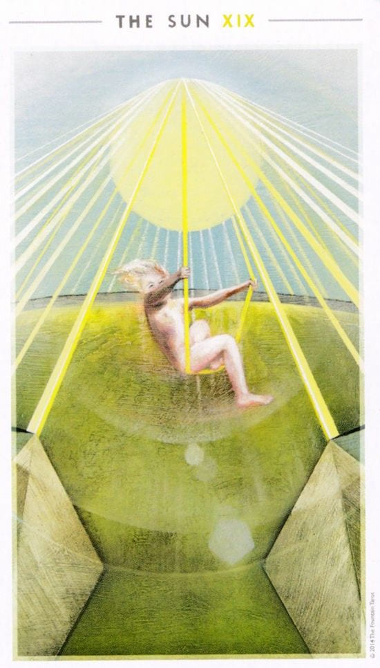 The Sun — The Fountain Tarot