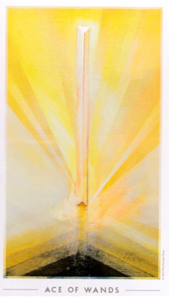 Ace of Wands — The Fountain Tarot