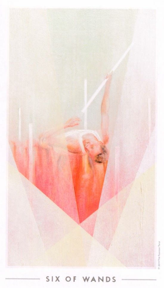 Six of Wands — The Fountain Tarot
