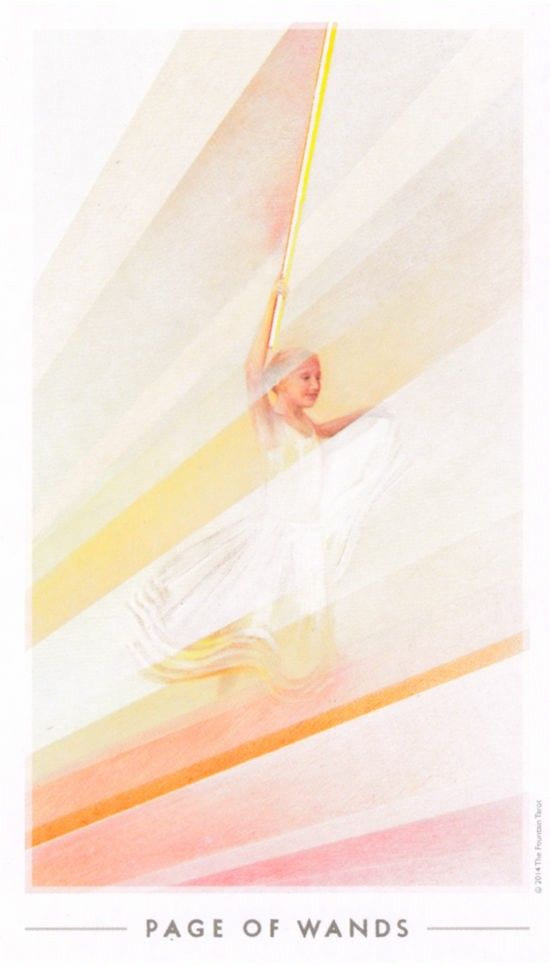 Page of Wands — The Fountain Tarot