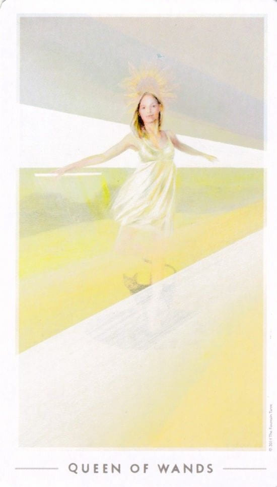 Queen of Wands — The Fountain Tarot