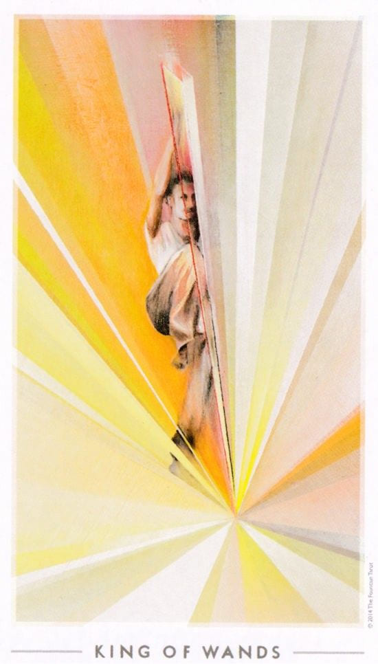 King of Wands — The Fountain Tarot