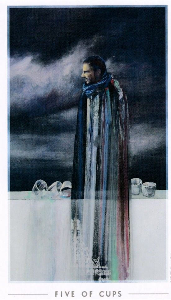 Five of Cups — The Fountain Tarot