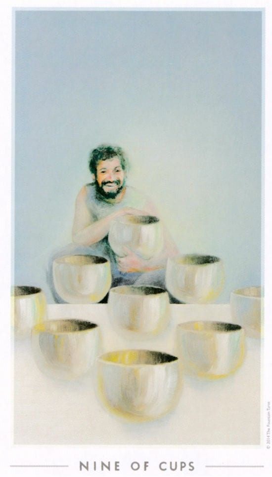 Nine of Cups — The Fountain Tarot