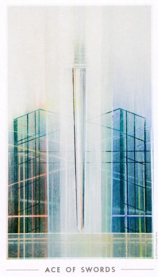 Ace of Swords — The Fountain Tarot
