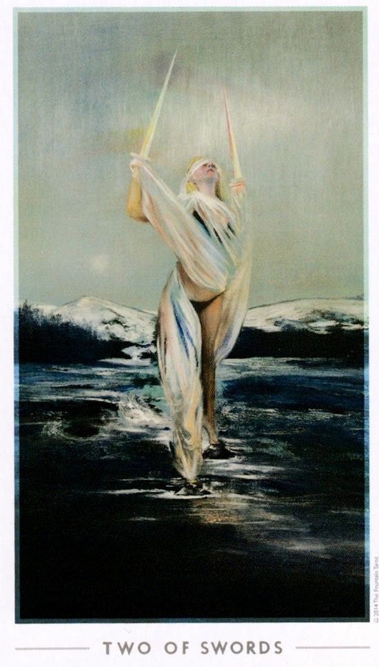Two of Swords — The Fountain Tarot