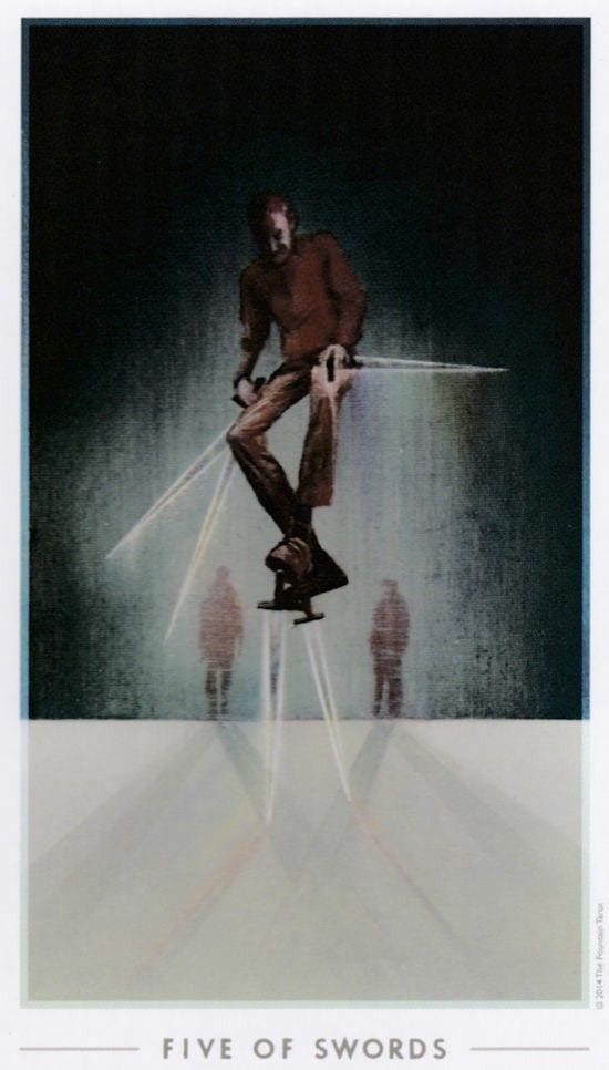 Five of Swords — The Fountain Tarot