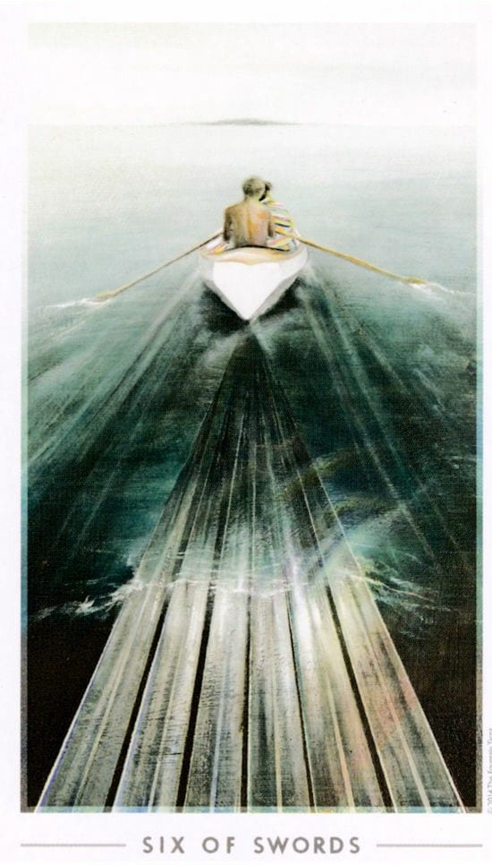 Six of Swords — The Fountain Tarot
