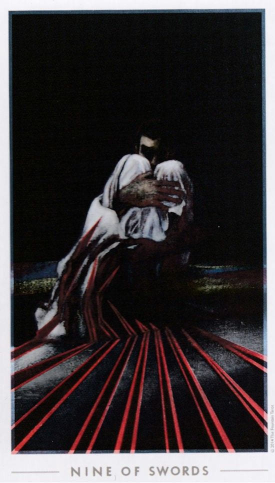 Nine of Swords — The Fountain Tarot