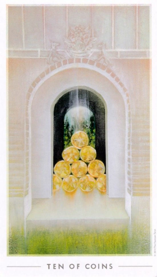 Ten of Pentacles — The Fountain Tarot