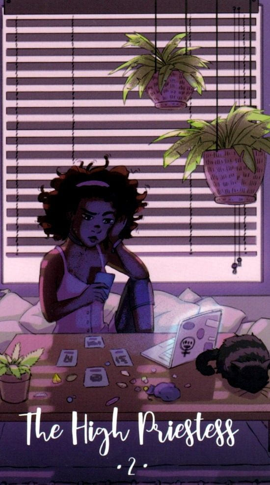 The High Priestess — Cosmic Cycles Tarot