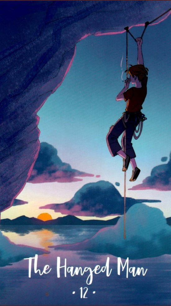 El Colgado — Cosmic Cycles Tarot