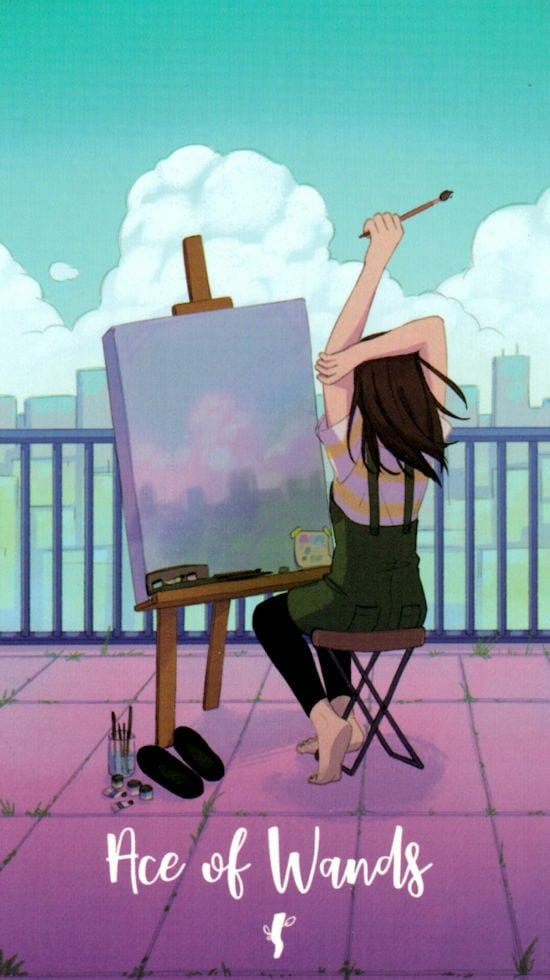 As de Bastos — Cosmic Cycles Tarot