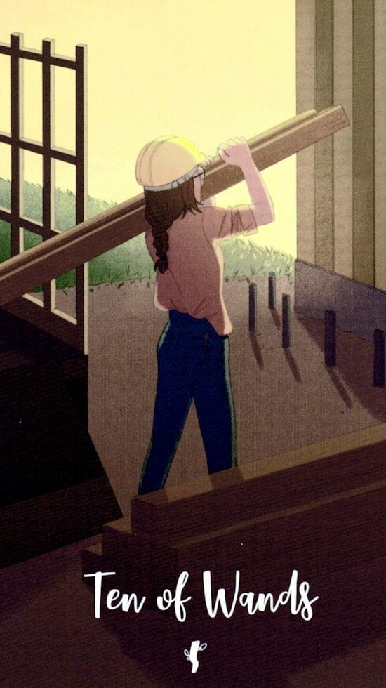 Ten of Wands — Cosmic Cycles Tarot