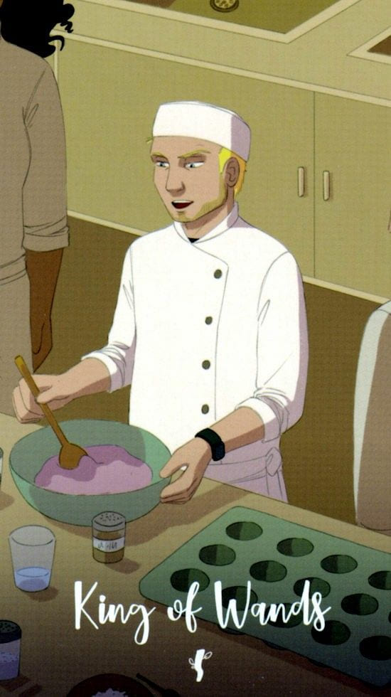 Rey de Bastos — Cosmic Cycles Tarot