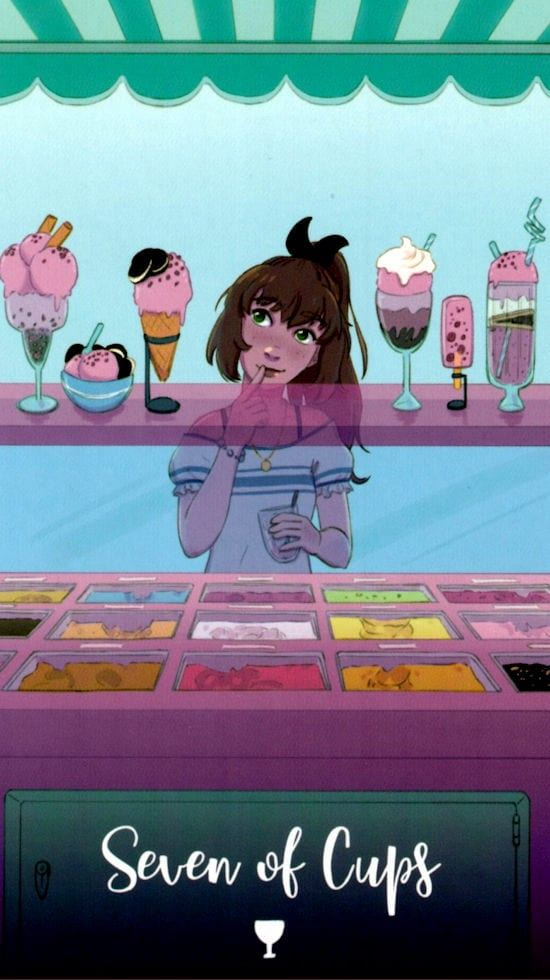 Siete de Copas — Cosmic Cycles Tarot